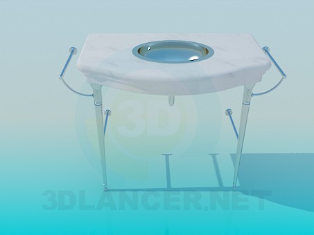 modelo 3D lavabo de colada - escuchar modelo 3D lavabo de colada - escuchar