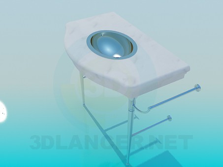 modelo 3D lavabo de colada - escuchar modelo 3D lavabo de colada - escuchar