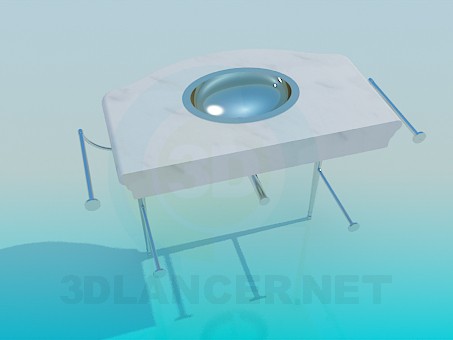 modelo 3D lavabo de colada - escuchar modelo 3D lavabo de colada - escuchar