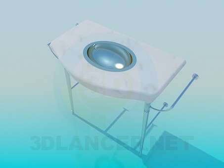 modelo 3D lavabo de colada - escuchar modelo 3D lavabo de colada - escuchar