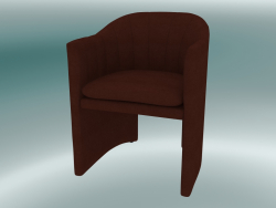 Dining chair, office Loafer (SC24, H 79cm, 57x59cm, Velvet 3 Maroon)