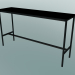 3D modeli Dikdörtgen masa Tabanı Yüksek 50x190x105 (Siyah) - önizleme