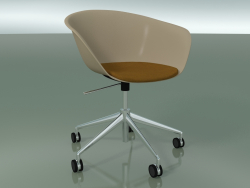 Stuhl 4229 (5 Räder, drehbar, mit Sitzkissen, PP0004)