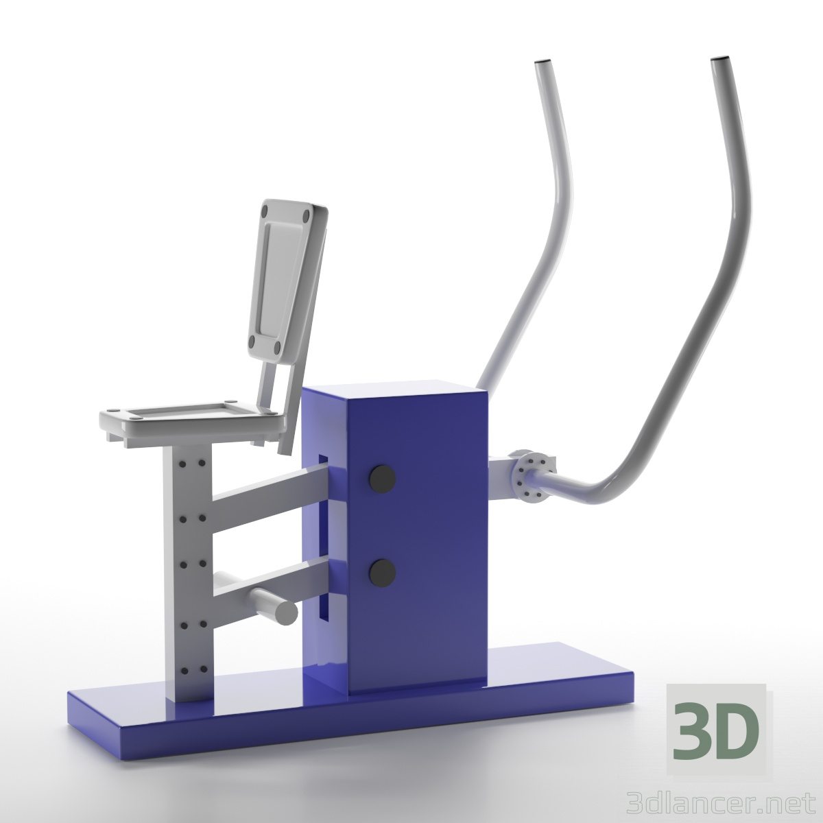 modello 3D di Panca da esterno "pettorale" comprare - rendering