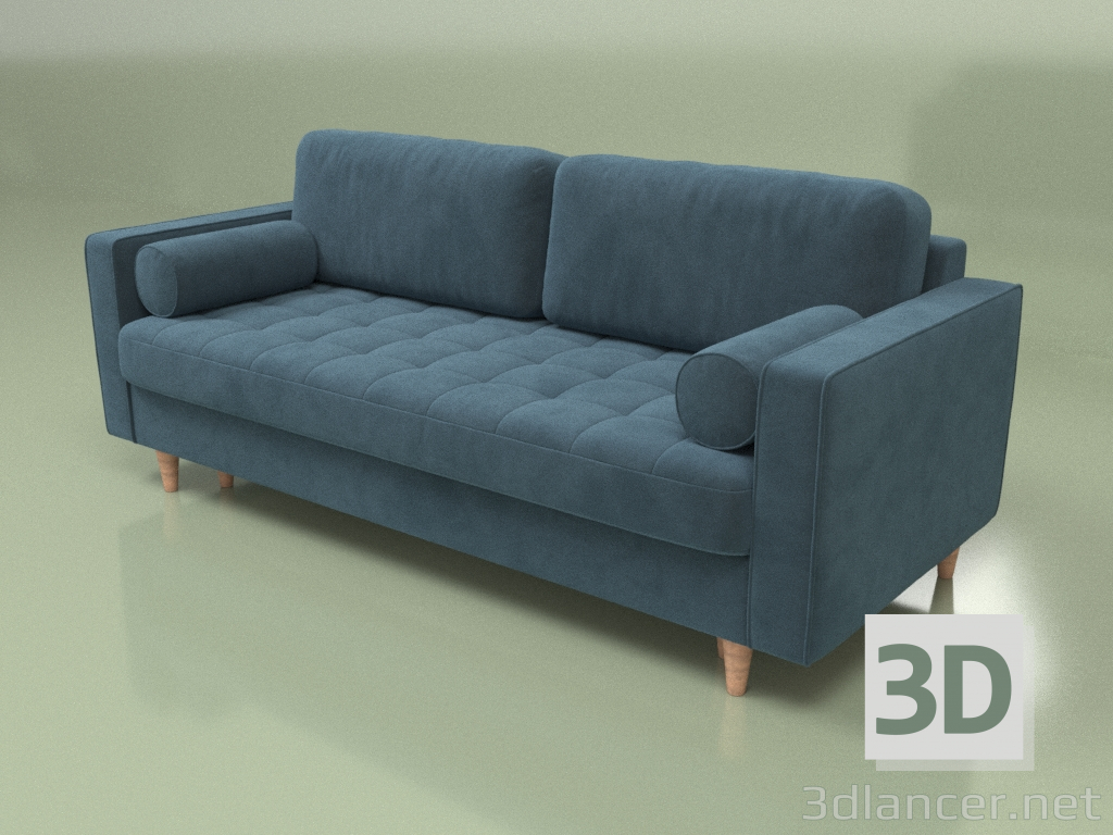modèle 3D Canapé pliant Gobi (bleu) - preview