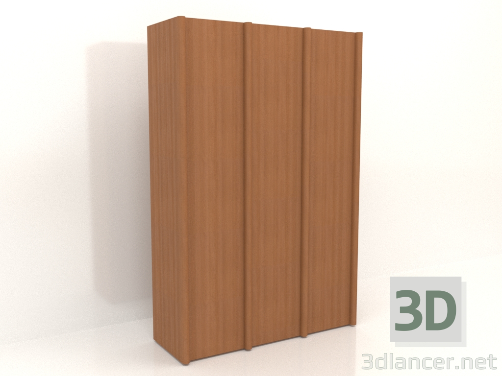modello 3D Armadio MW 05 legno (1863x667x2818, rosso legno) - anteprima