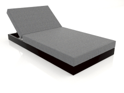 Bed with back 100 (Black)