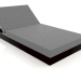 3d модель Кровать со спинкой 100 (Black) – превью