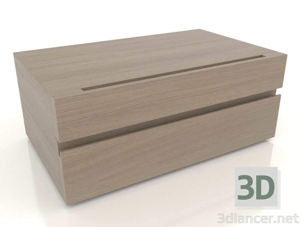 modello 3D Comodino Fusionis 800 mm (opzione 1) - anteprima modello 3D Comodino Fusionis 800 mm (opzione 1) - anteprima