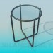 3d model Chair seat with a glass - preview