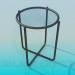 3d model Chair seat with a glass - preview