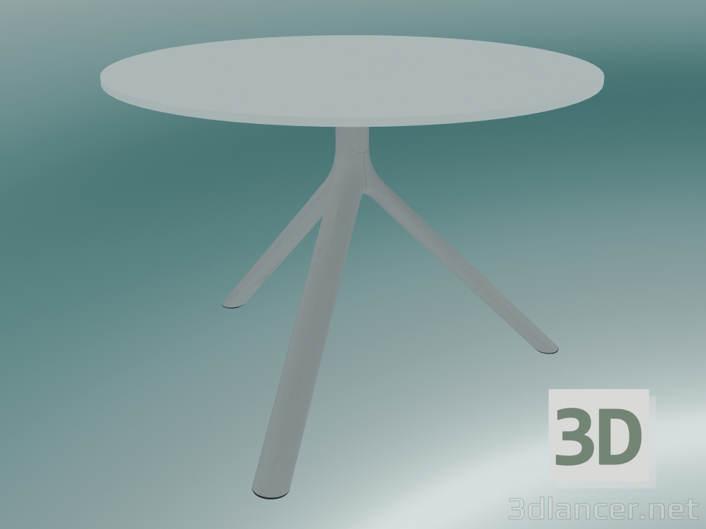 3d model Table MIURA (9590-51 (Ø70cm), H 50cm, white, white) - preview