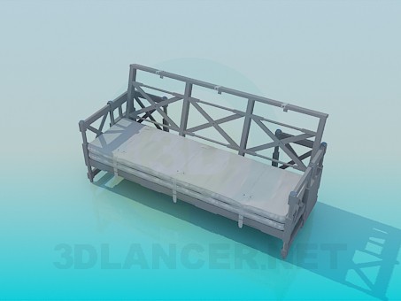 3d model Sofa-bench - preview 3d model Sofa-bench - preview