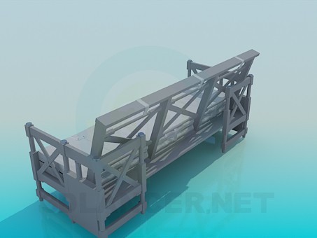 3d model Sofa-bench - preview 3d model Sofa-bench - preview