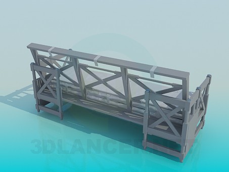 3d model Sofa-bench - preview 3d model Sofa-bench - preview