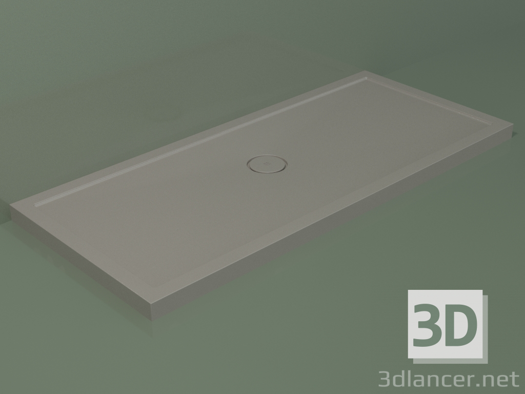 modello 3D Piatto doccia Medio (30UM0113, Clay C37, 160x70 cm) - anteprima