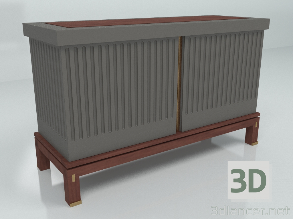3d model Chest of drawers M018 - preview