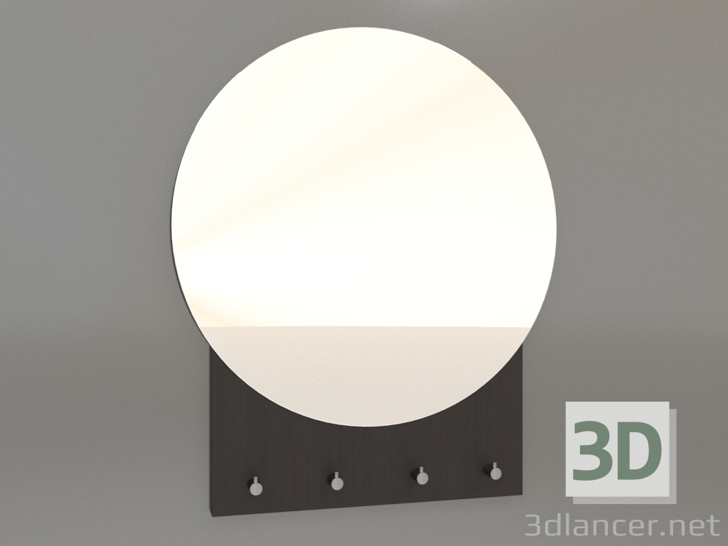 3D modeli Kancalı ayna ZL 10 (500x600, ahşap kahverengi koyu) - önizleme