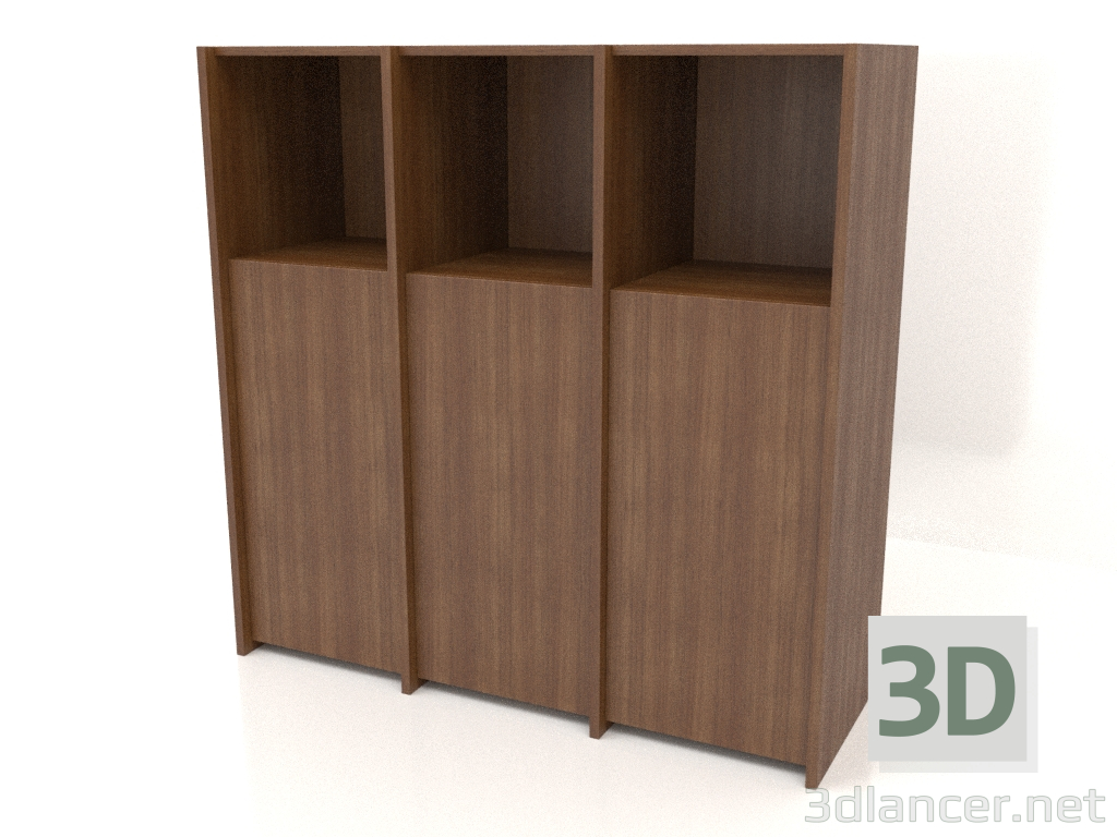 modello 3D Scaffalatura modulare ST 07 (1152х409х1144, legno marrone chiaro) - anteprima