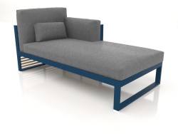 Modular sofa, section 2 right, high back (Grey blue)