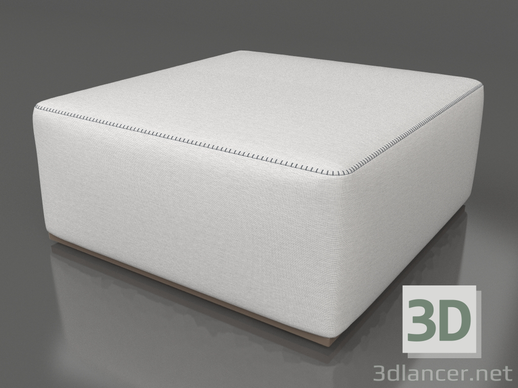 3d model Sofa module, pouf (Bronze) - preview