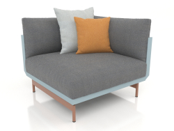 Módulo de sofá, seção 6 (azul cinza)