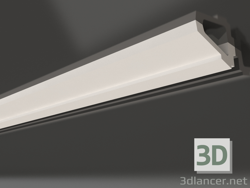 3d model Plaster ceiling cornice with lighting KGC 011 (70х195) - preview