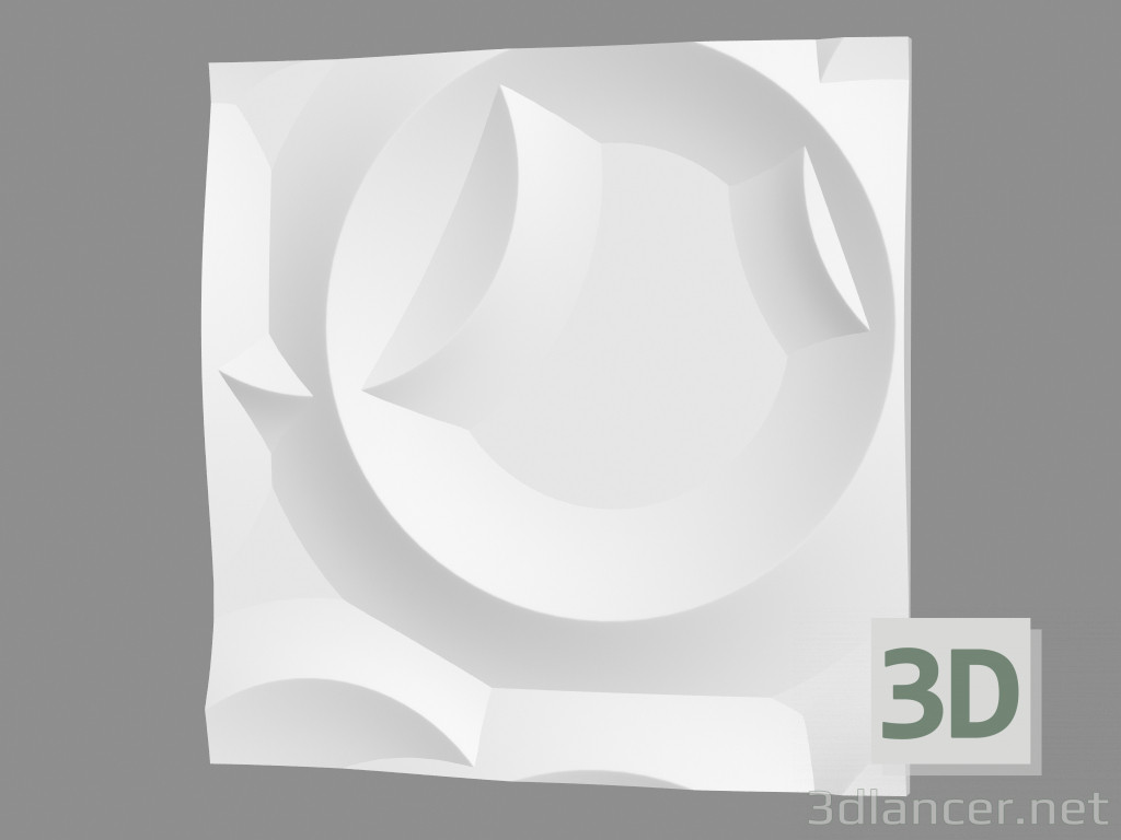 modèle 3D Panneau mural de gypse (article 131) - preview