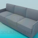 modello 3D Minimalismo divano - anteprima