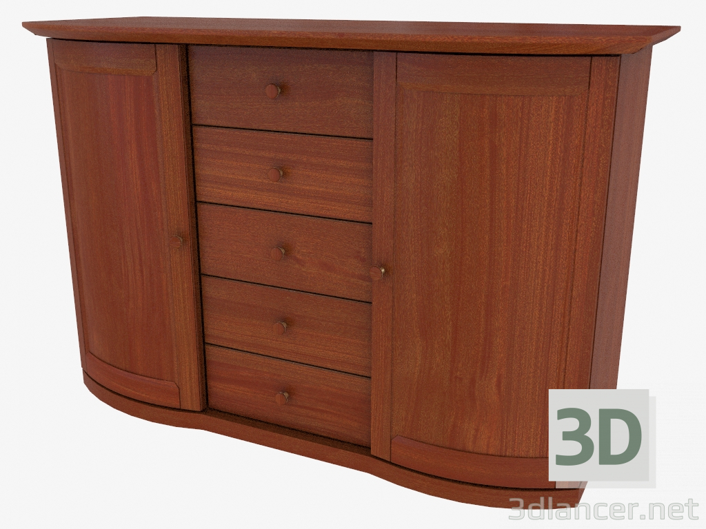 3d model Three-section buffet (4807-81) - preview