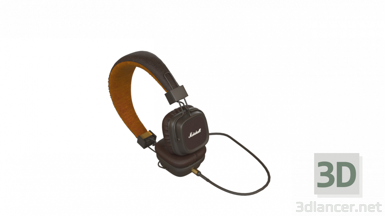 3d Photorealistic headphones model buy - render