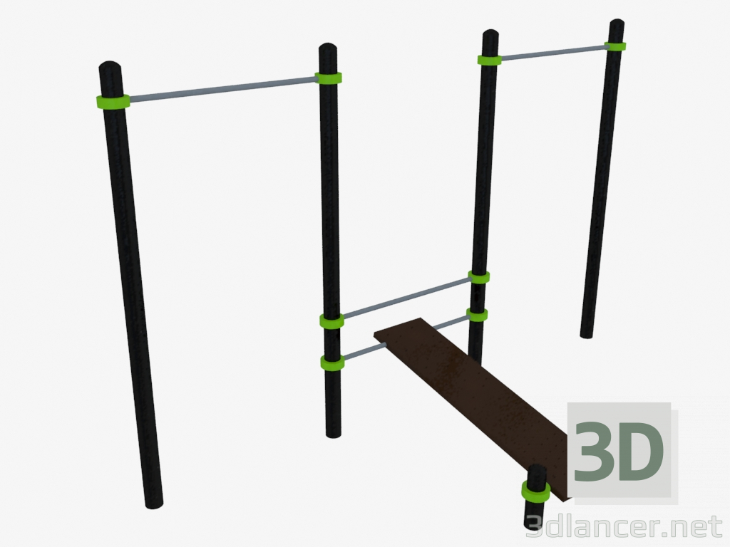 modèle 3D Complexe sportif (W0029) - preview