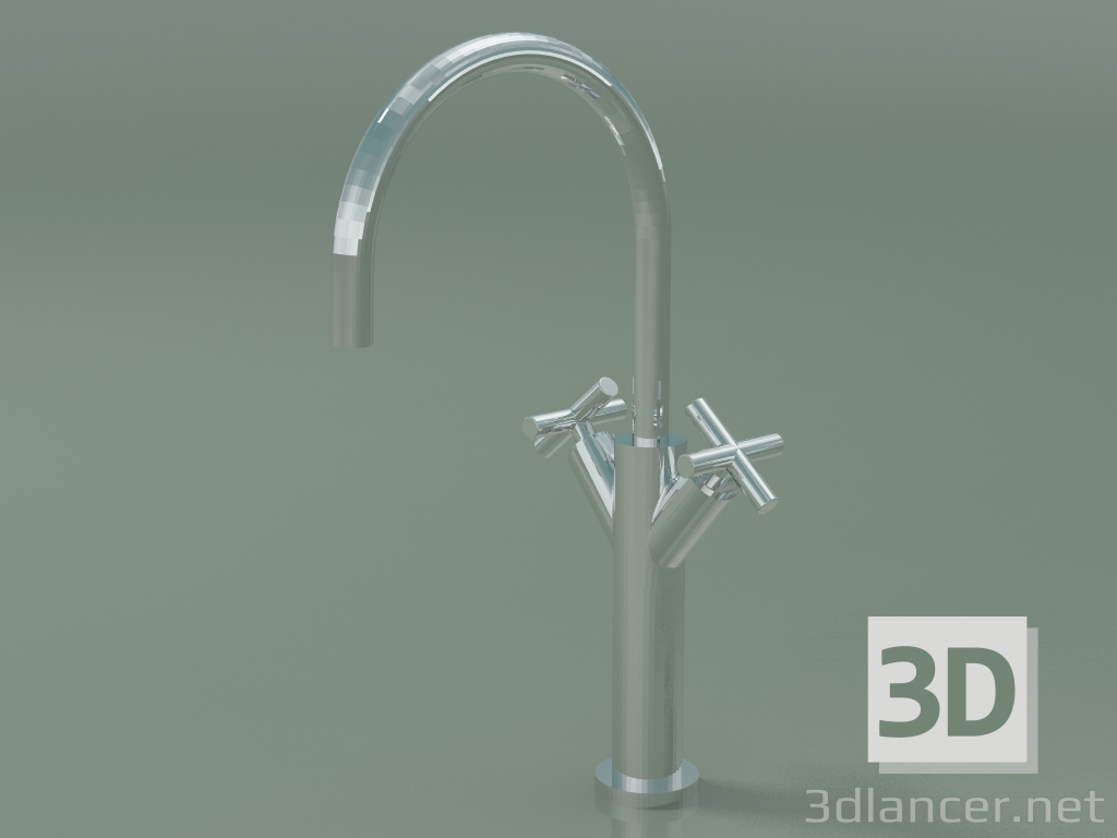 3D Modell Waschbecken Wasserhahn, hoch (22 534 892-00) - Vorschau