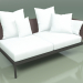 modello 3D Modulo divano sinistro 005 (Metal Smoke, Batyline Brown) - anteprima