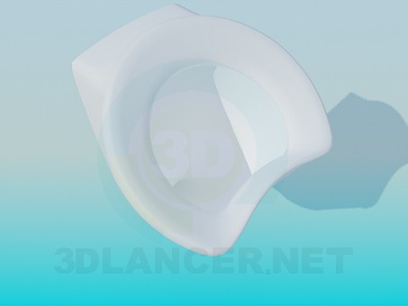 3d модель Пісуар – превью 3d модель Пісуар – превью