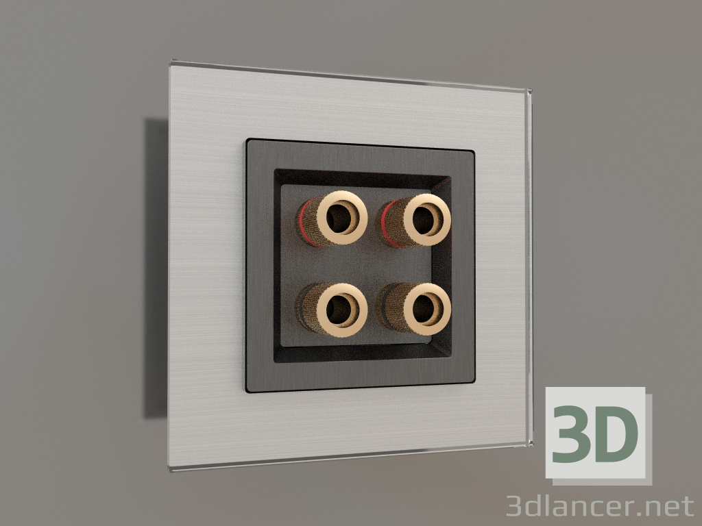 3d model Acoustic socket (corrugated graphite) - preview