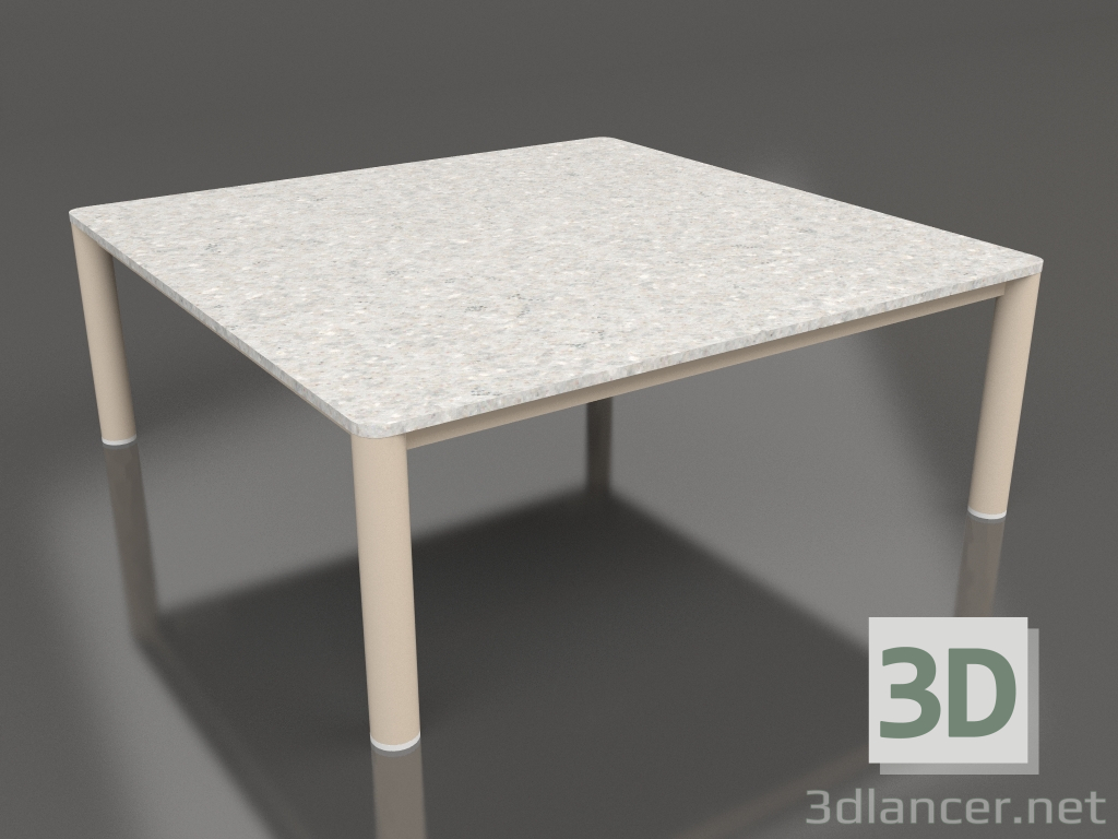 modello 3D Tavolino 94×94 (Sabbia, DEKTON Sirocco) - anteprima