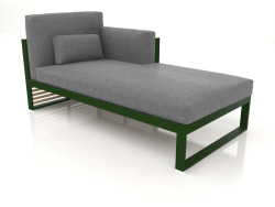Modular sofa, section 2 right, high back (Bottle green)