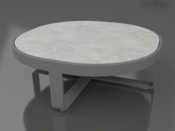 गोल कॉफी टेबल Ø90 (डेकटन क्रेटा, एन्थ्रेसाइट)
