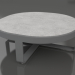 modello 3D Tavolino rotondo Ø90 (DEKTON Kreta, Antracite) - anteprima
