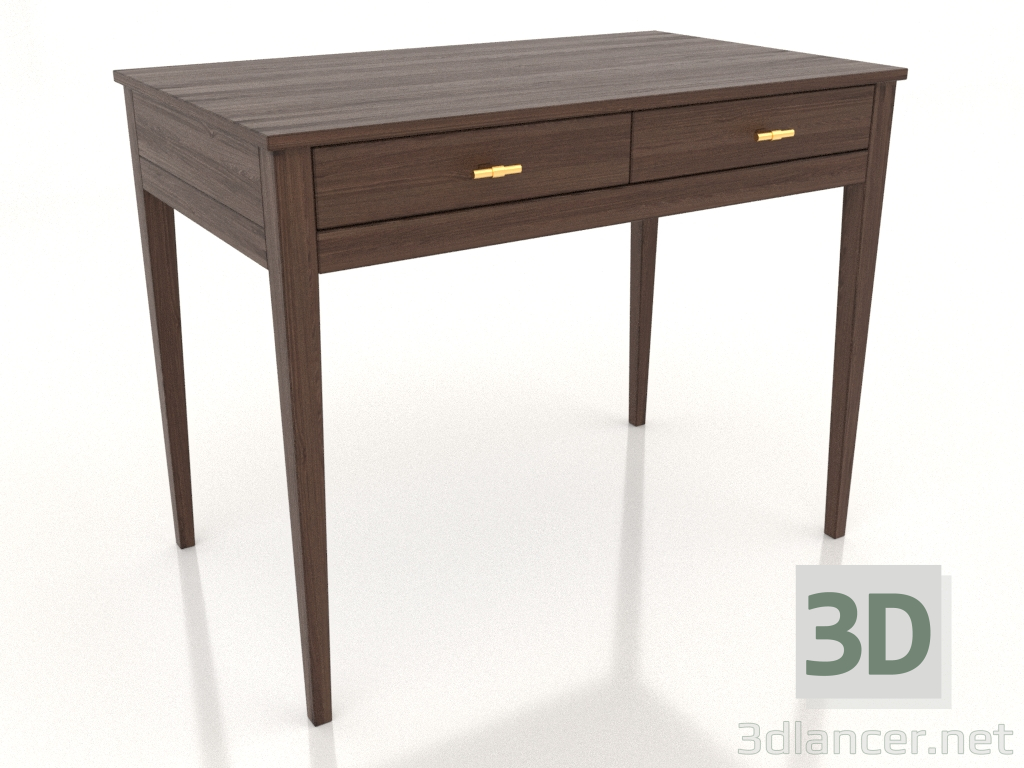 modèle 3D Bureau 2 1000x600 mm (noyer foncé) - preview