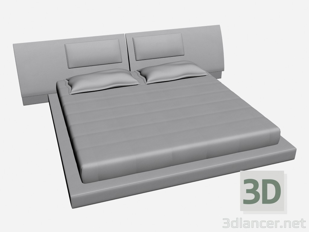3 डी मॉडल डबल किम 1 बिस्तर - पूर्वावलोकन