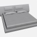 3D modeli Çift KIM 1 yatak - önizleme