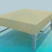 3D modeli Kare kanepe - önizleme