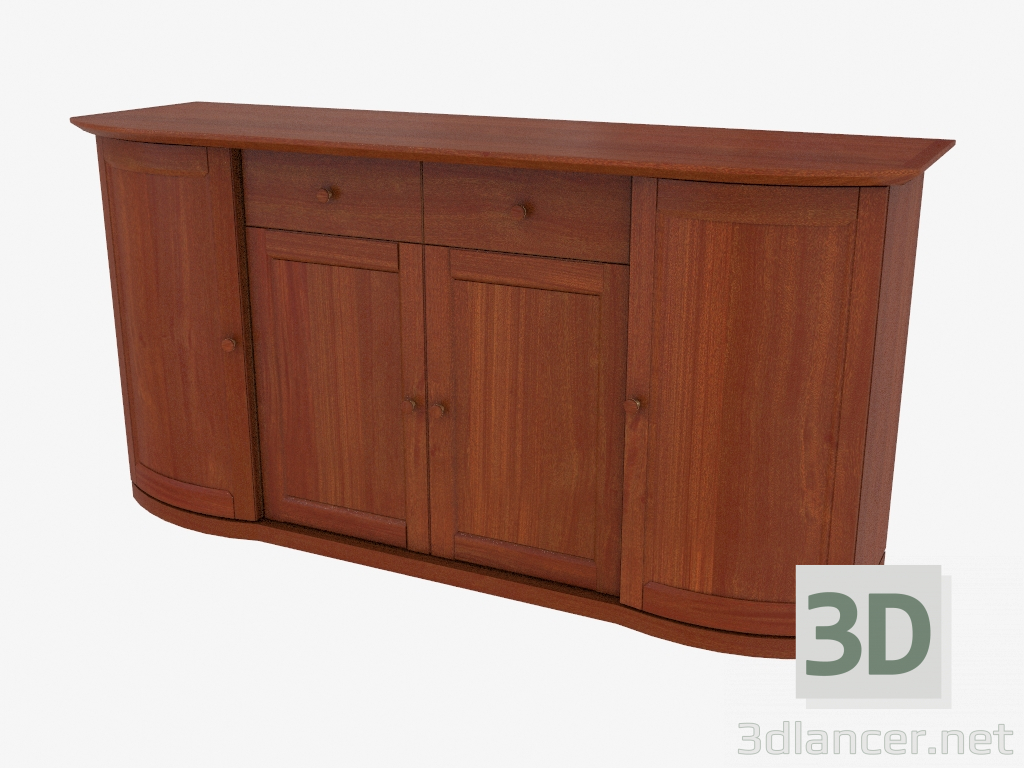 3d model Four-section buffet (4807-82) - preview
