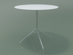 Runder Tisch 5745 (H 72,5 - Ø79 cm, ausgebreitet, Weiß, LU1)