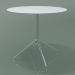 3D Modell Runder Tisch 5745 (H 72,5 - Ø79 cm, ausgebreitet, Weiß, LU1) - Vorschau