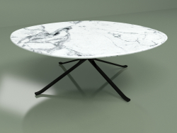 Tavolino Blink con piano in pietra diametro 108