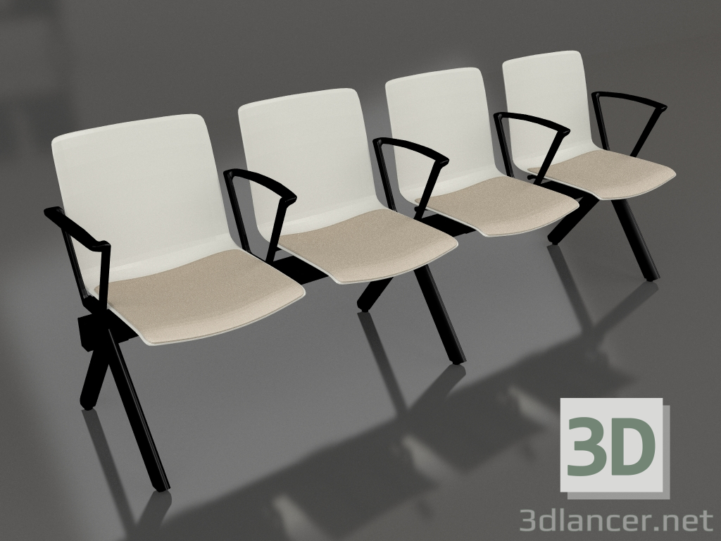 3D Modell Sitzbank Shila SH4S - Vorschau