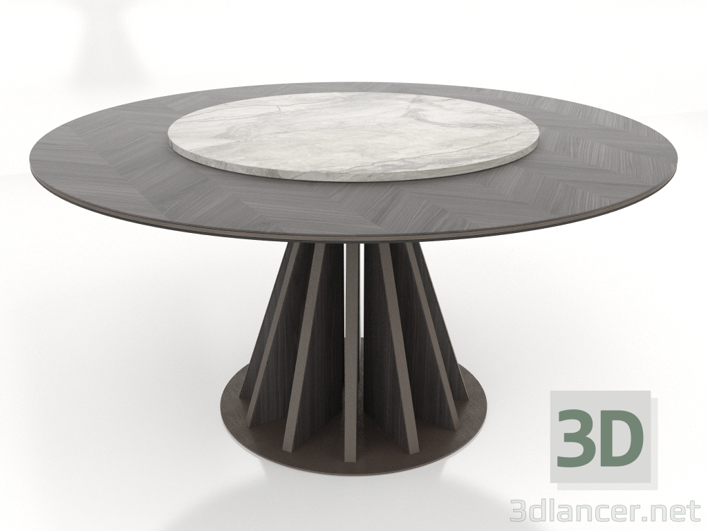 3 डी मॉडल गोल खाने की मेज (D620) - पूर्वावलोकन